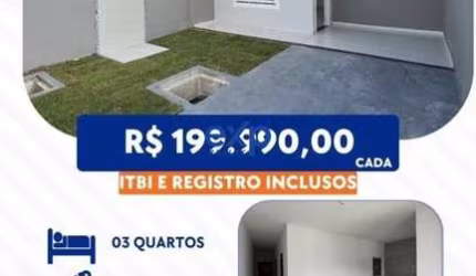 Casa com 3 quartos à venda na Projetada 02, 663, Conjunto Parque Dom Pedro, Itaitinga por R$ 199.990