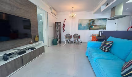 Guarujá Pitangueiras, Apartamento todo reformado com varanda goumert.