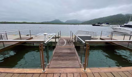 Guarujá Marina Del Rey Casa Duplex com Deck, Acesso a embarcação.