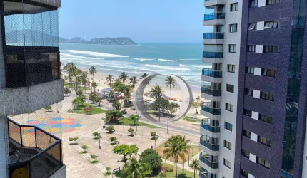 Apartamento com 2 quartos sendo 1 suíte, com vista mar, á 50 metros da praia