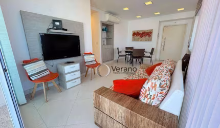 Apartamento com 3 suítes, varanda gourmet, vista para o mar, 2 vagas à venda, 127 m² por R$ 1.060.000 - Enseada - Guarujá/SP