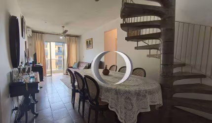 Cobertura Duplex vista mar com 3 dormitórios à venda, 200 m² por R$ 750.000 - Enseada - Guarujá/SP