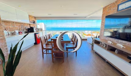 Apartamento com vista para o mar, 3 quartos (sendo 1 suíte), 2 vagas à venda, 105 m² por R$ 1.180.000 - Enseada - Guarujá/SP
