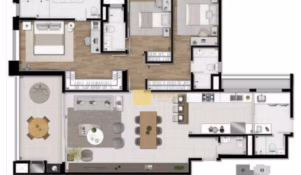 Apartamento com 3 dormitórios à venda, 141 m² por R$ 1.967.000,00 - Bigorrilho - Curitiba/PR