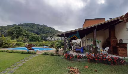 Chácara 11.700 m2, Casa Linear, 4 Quartos, Piscina, Sauna, Pomar, Albuquerque, Teresópolis
