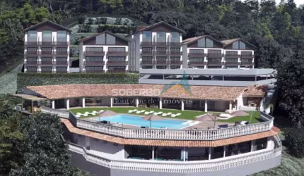 Flat 58m², 1 quarto, Condomínio com Lazer, Golfe, Teresópolis - RJ