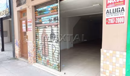 Loja de Rua para locação, com 120m² e 2 banheiros na Voluntários da Pátria - Santana.