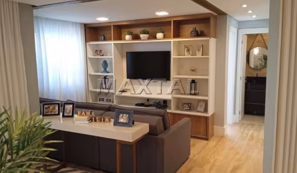 Apartamento de 122m², 3 suítes, 2 vagas, cozinha gourmet, próximo shopping Continental e CPTM.