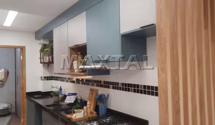 Apartamento 44 m², 2 dormitórios, com elevador, porteira fechada, próximo ao metrô Jardim São Paulo.