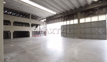 Galpão para locação com  6.065m² de área total, 4.410m² de área construída Parque Novo Mundo