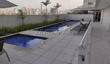 Apartamento no Brás com 46m², 1 dormitório, 1 banheiro e 1 vaga, com Sacada Goumet.