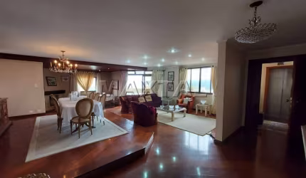 Apartamento na Água Fria, com 272m², 4 suítes, 5 vagas, mobiliado e próximo a Nova Cantareira.