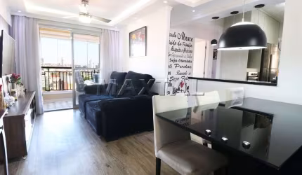 Apartamento 60m² à venda Vila Dom Pedro II, 2 dormitórios, sala com  varanda, 2 banheiros, 2 vagas.