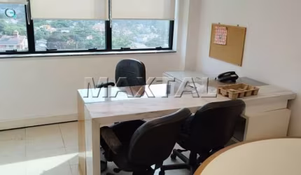 Sala comercial  à venda no Alphaville com  2 banheiros, ar condicionado, mobiliada e 1 vaga.