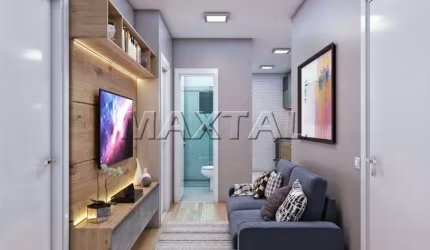Studio à venda, com 2 dormitórios e 1 sala, de 41m². Na Vila NIvi, próximo ao metrô.