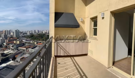 Apartamento 75m² duplex em Santana para alugar, 2 dormitórios, sala com varanda gourmet, 1 vaga