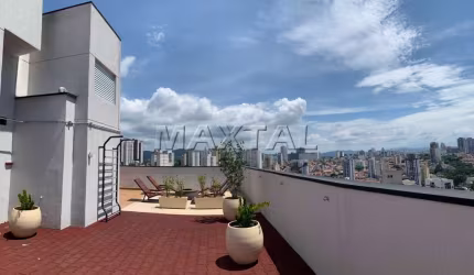 Apartamento 37,42m² à venda na Vila Pauliceia, com 2 dormitórios, sala com varanda