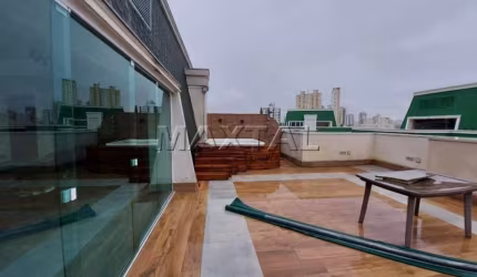 Apartamento Cobertura Duplex de 205 m² no Parque Mandaqui. 3 dormitórios, 2 suítes, 1 sala e 2 vagas