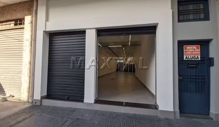 Loja Nova para locação no Bairro da Luz com 165m², na Região da Rua das Noivas e Bom Retiro.