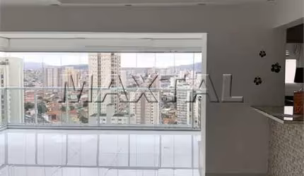 Apartamento 95m² para alugar Santana, 2 dormitórios, 3 banheiros, 2 vagas fixas.