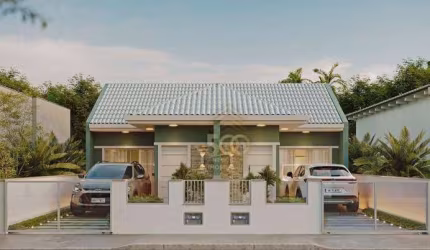 Casa com 2 dormitórios à venda, 48 m² por R$ 365.000,00 - Forquilhas - São José/SC