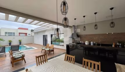 Casa em condomínio fechado com 3 quartos à venda na Rua Líbero Badaró, 19, Jardim Green Park Residence, Hortolândia, 234 m2 por R$ 1.850.000