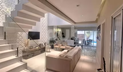 Casa em condomínio fechado com 3 quartos à venda na Avenida Santana, 1990, Jardim Golden Park Residence, Hortolândia, 250 m2 por R$ 1.590.000