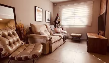 Casa em condomínio fechado com 3 quartos à venda na Rua Antonio Santos Silva, 23, Balneario Tropical, Paulínia, 91 m2 por R$ 733.000