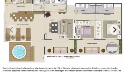Apartamento a venda no bairro de Moema Indianópolis com 122 metros