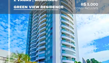 Apartamento de 1 Suítes Master + Mobília