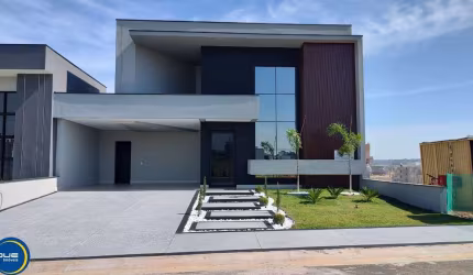 Casa de alto padrão em condomínio no Jardim Residencial Dona Maria Candida - Indaiatuba-SP: 3 suítes, 2 salas, 4 banheiros, 4 vagas, 200m².