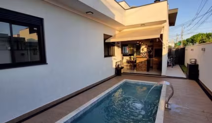 Imperdível oportunidade: Casa em condomínio com 3 suítes e piscina em Indaiatuba-SP no Jardins do Império! 4 vagas, 137 m².