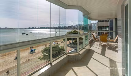 Apartamento com 4 suítes frente p/ mar à venda na Praia do Morro - Guarapari/ES