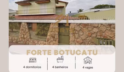 Casa Alto Padrão em Chácara Floresta, Botucatu/SP