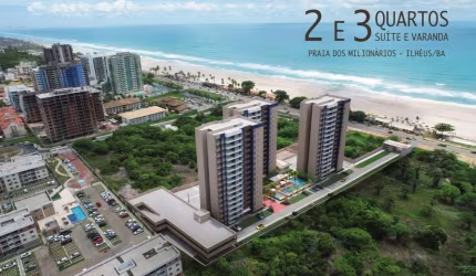 Apartamento 2 Quartos para Venda em Ilhéus, Praia dos Milionários, 3 dormitórios, 1 suíte, 2 banheiros, 1 vaga