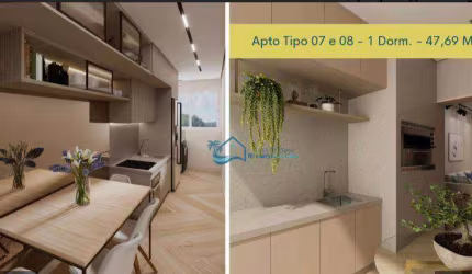 Apartamento com 2 dormitórios à venda, 55 m² por R$ 739.442,42 - Vista Linda - Bertioga/SP