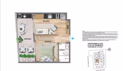 Studio com 1 dormitório à venda, 37 m² por R$ 409.900,00 - Ingá - Niterói/RJ