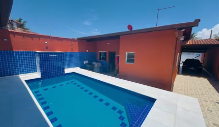 Casa lado praia no Balneario Gaivota em Itanhaém-SP