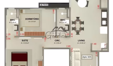 Apartamento com 1 quarto à venda na Rua Manoel Corrêa, 641, Itacolomi, Balneário Piçarras por R$ 556.817