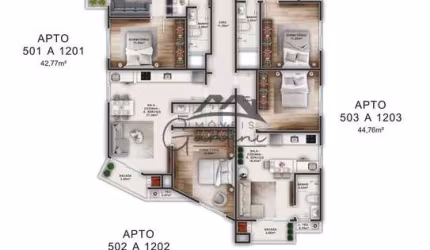 Apartamento com 1 quarto à venda na Rua José Marçal Dutra, 84, Fazenda, Itajaí por R$ 647.280