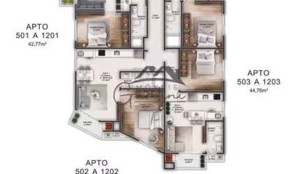Apartamento com 1 quarto à venda na Rua José Marçal Dutra, 84, Fazenda, Itajaí por R$ 756.517