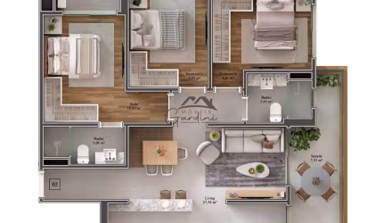 Apartamento com 3 quartos à venda na Rua Heitor Liberato, 2131, São Judas, Itajaí por R$ 854.000