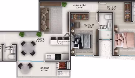 Apartamento com 2 quartos à venda na Rua Santo Amaro, 267, Itacolomi, Balneário Piçarras por R$ 913.681