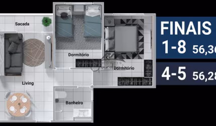 Apartamento com 2 quartos à venda na Rua José Raimundo Ramos, 1280, São Cristovão, Barra Velha por R$ 365.000