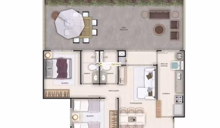 Apartamento com 2 quartos à venda na Rua Sílvio Silveira Soares, 2449, Camaquã, Porto Alegre por R$ 375.000