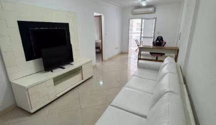 Apartamento mobiliado uma quadra da praia com 3 dormitórios para alugar definitivo pacote, 119 m² por R$ 5.800 mês  Canto do Forte  Praia Grande SP