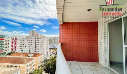 Apartamento com 3 dormitórios, sacada envidraçada  à venda, 78 m² por R$ 590.000 - Canto do Forte - Praia Grande/SP