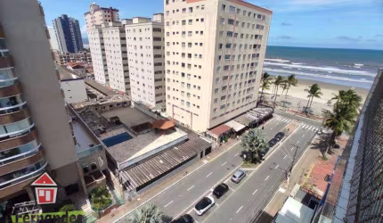 Apartamento com vista mar 2 dormitórios à venda, 71 m² por R$ 449.000 - Caiçara - Praia Grande/SP