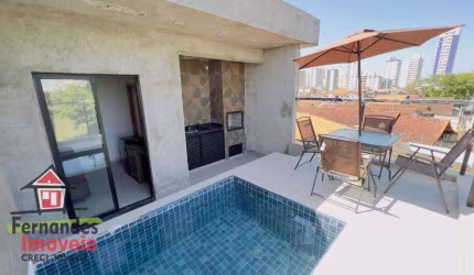 Sobrado triplex com piscina 3 suítes  à venda, 120 m² por R$ 790.000 - Guilhermina - Praia Grande/SP