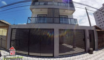 Sobrado novo com 3 dormitórios à venda, 80 m² por R$ 480.000 - Guilhermina - Praia Grande/SP